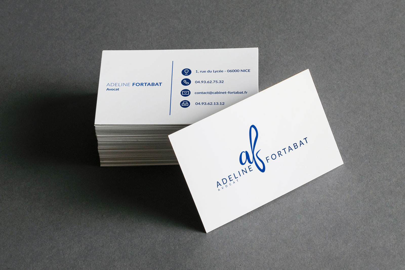 nael cavaglia - Adeline Fortabat, Avocat - logotype illustration, graphisme